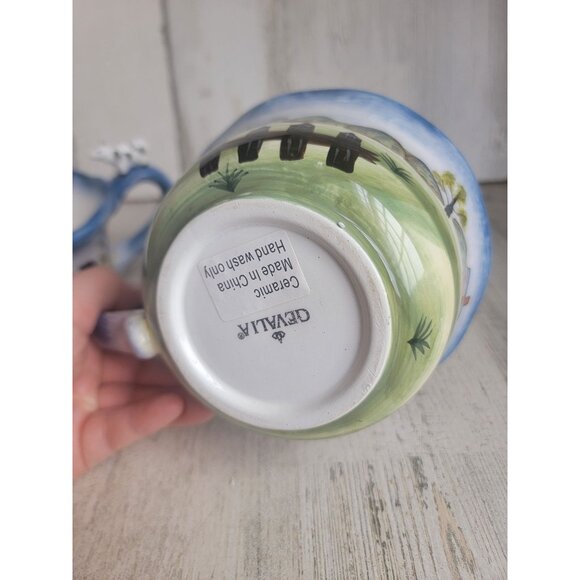 Gevalia farm cow soup bowl set unique home decor - Picture 6 of 8